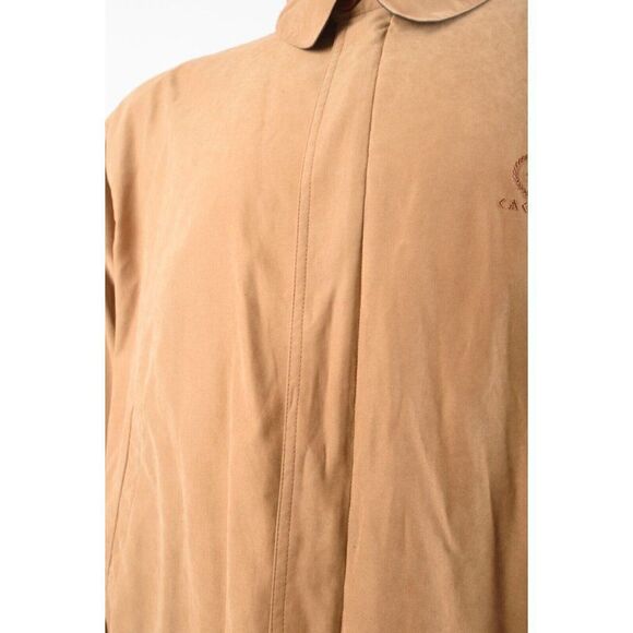Vintage Mens Caesars Casino Bomber Jacket Coat Size XL Camel Tan - Picture 4 of 6